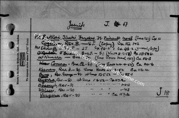 FR BROWNES INDEX